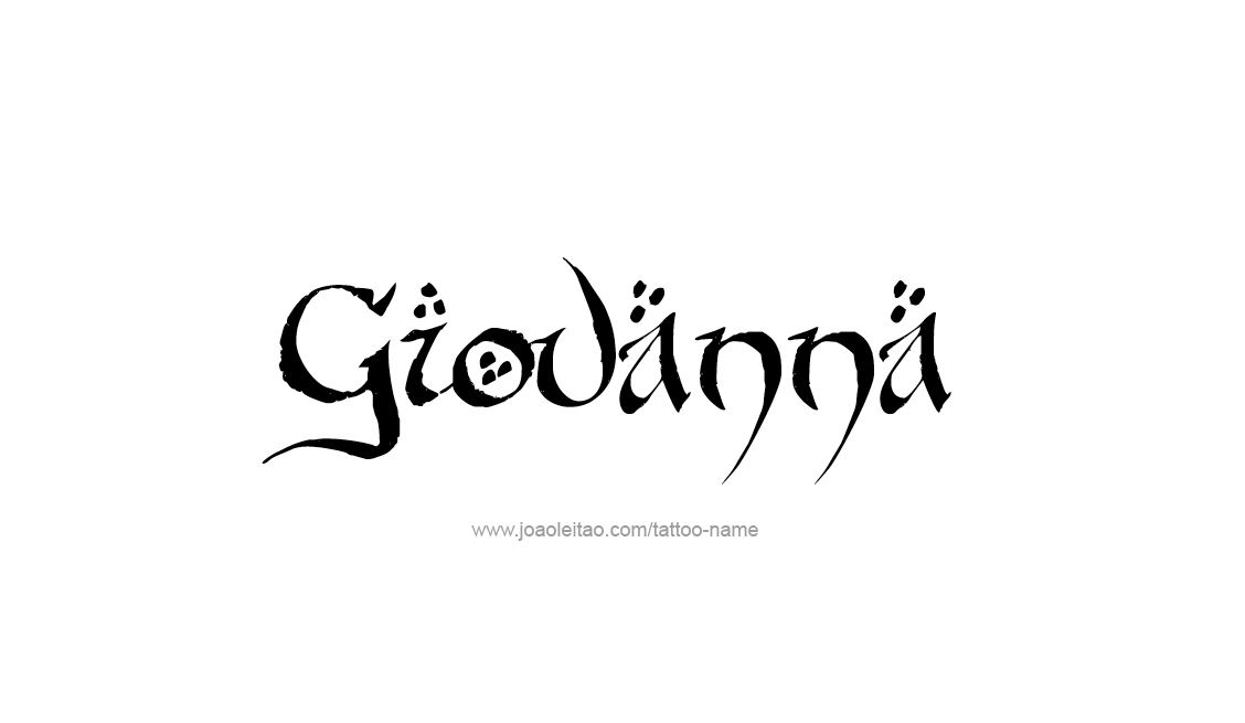 Tattoo Design Name Giovanna   