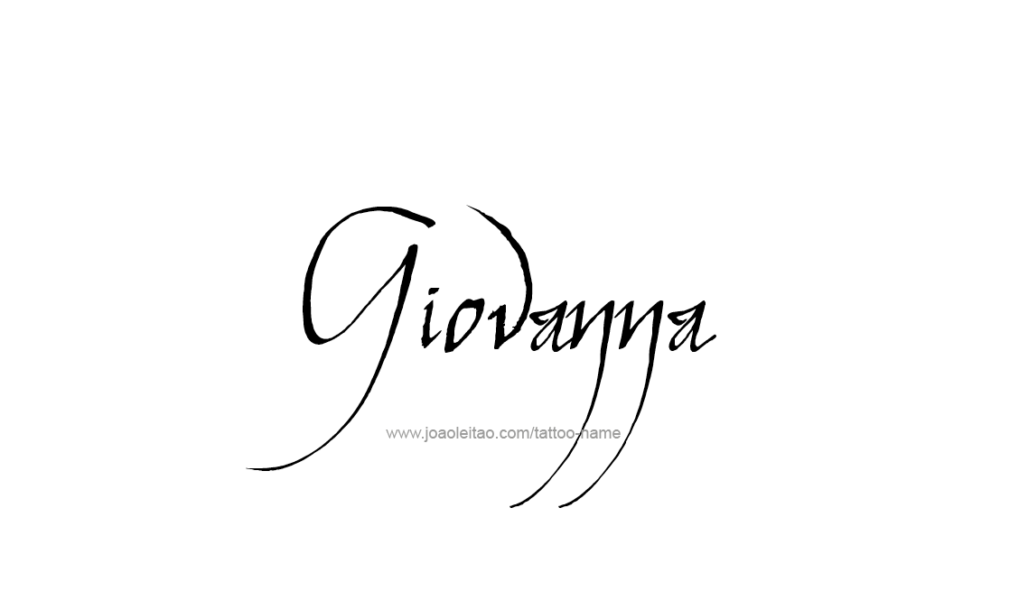 Tattoo Design Name Giovanna   