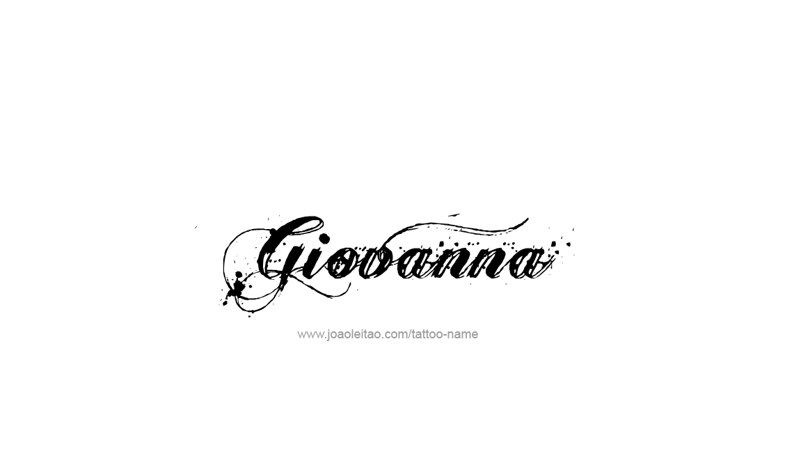 Tattoo Design Name Giovanna   