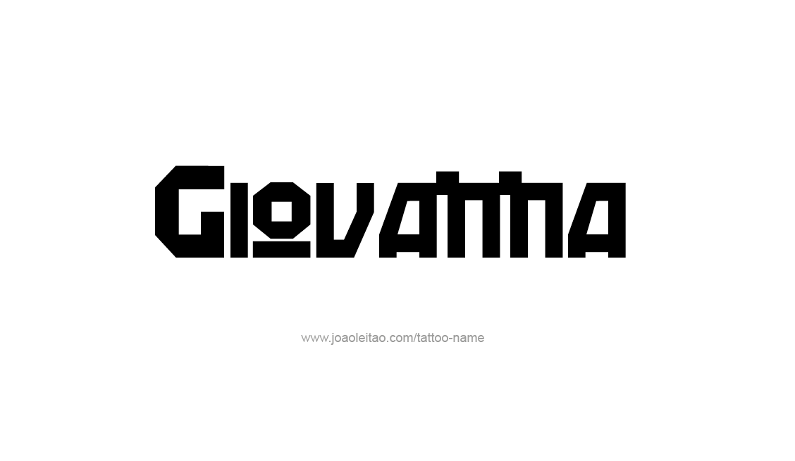 Tattoo Design Name Giovanna   