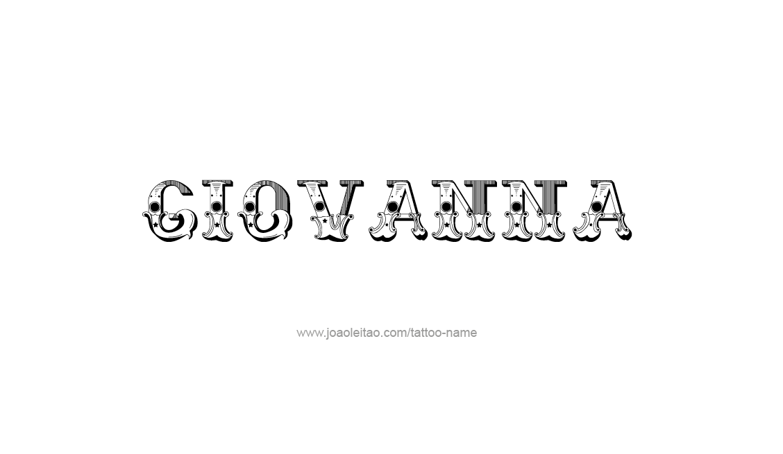 Tattoo Design Name Giovanna   