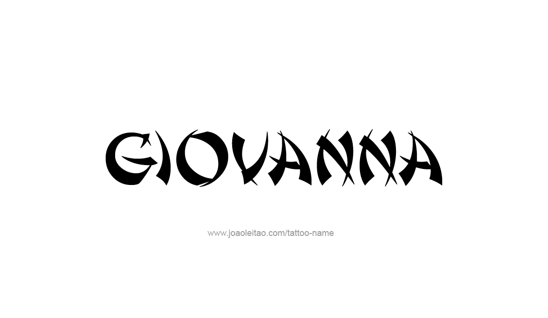 Tattoo Design Name Giovanna   