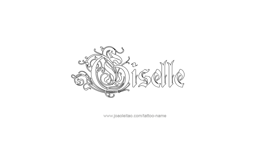 Tattoo Design Name Giselle   