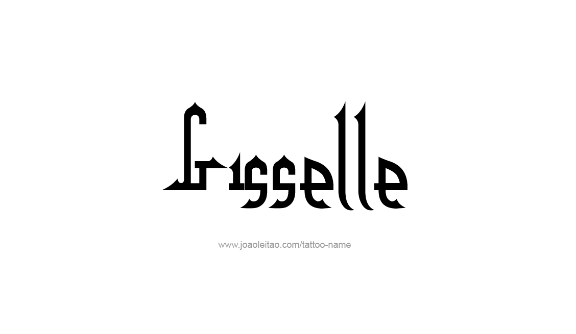 Tattoo Design Name Gisselle   