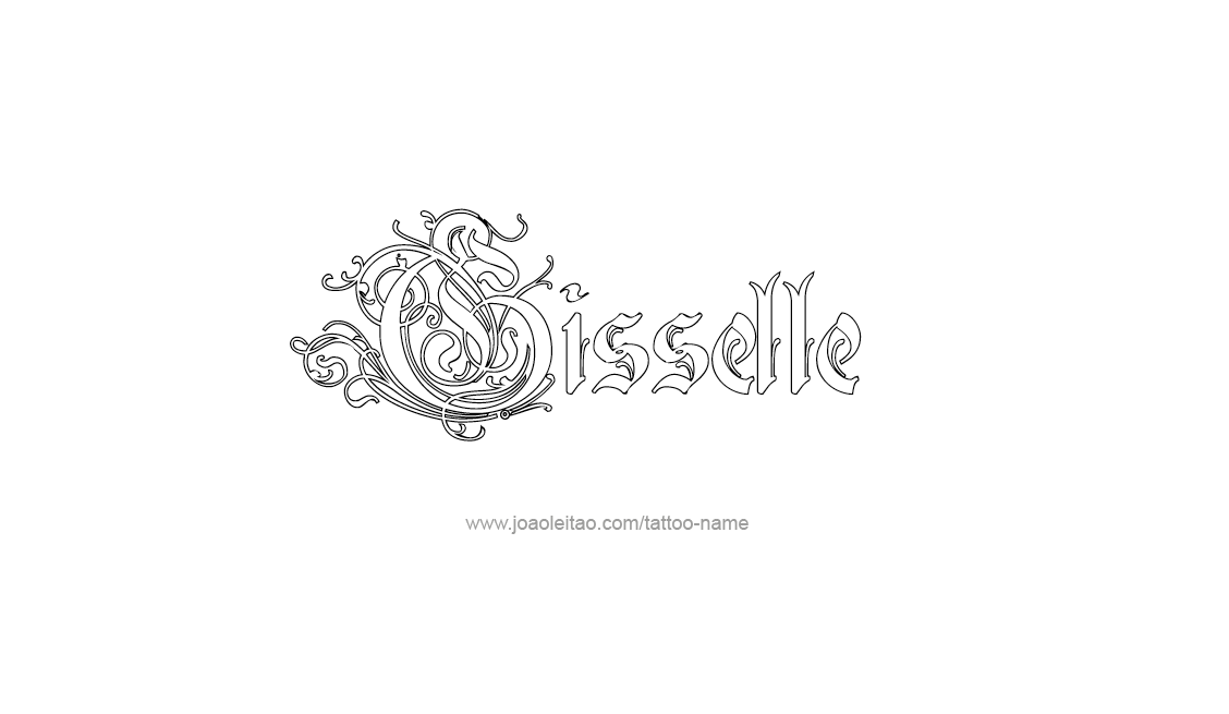 Tattoo Design Name Gisselle   