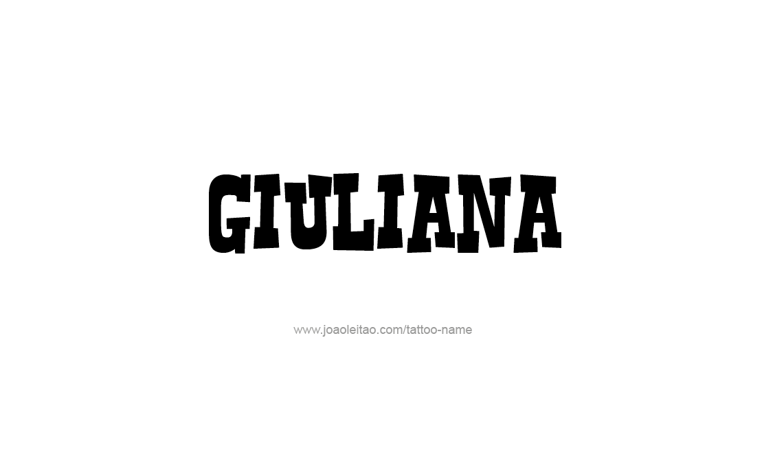 Tattoo Design Name Giuliana   