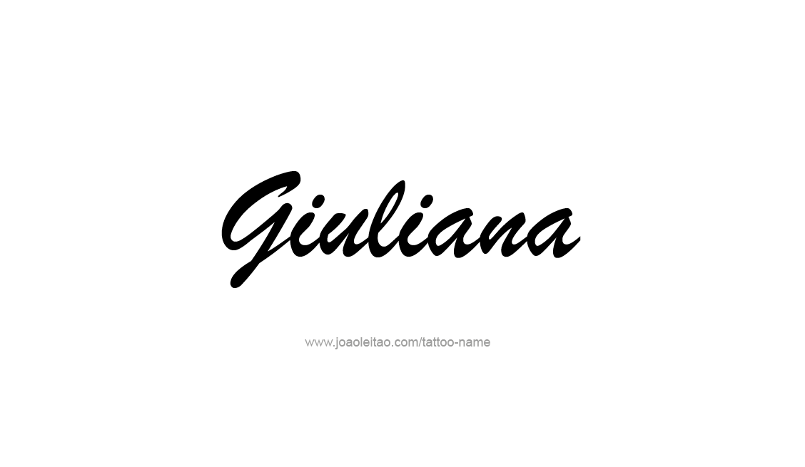 Tattoo Design Name Giuliana   