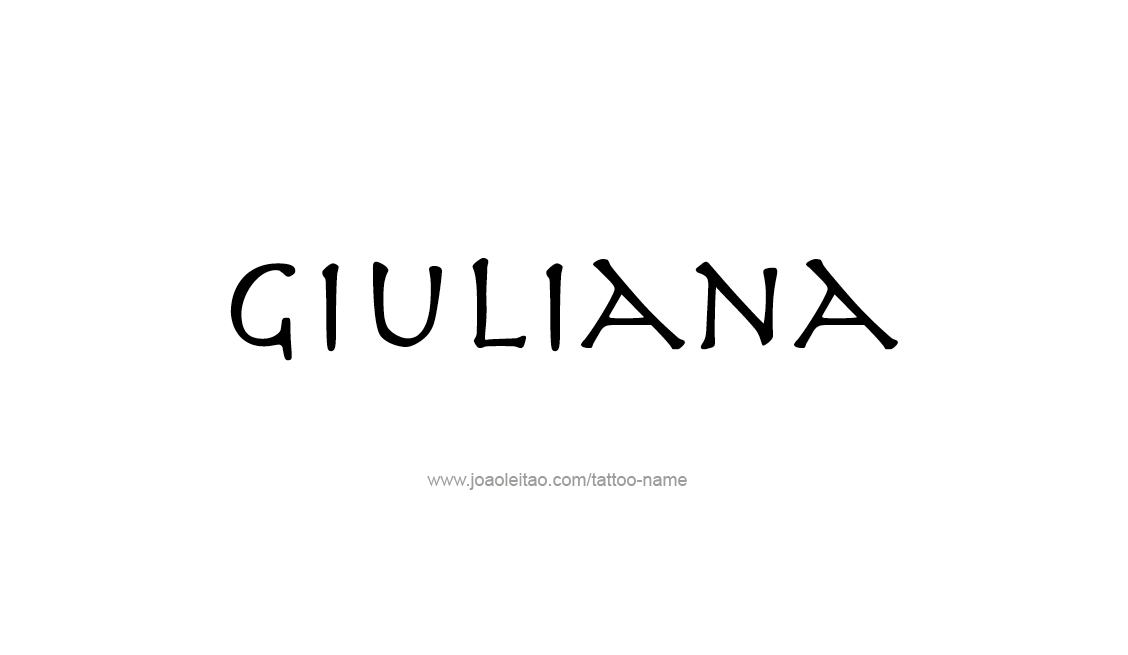 Tattoo Design Name Giuliana   