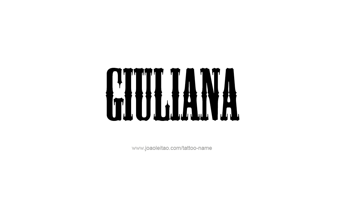 Tattoo Design Name Giuliana   