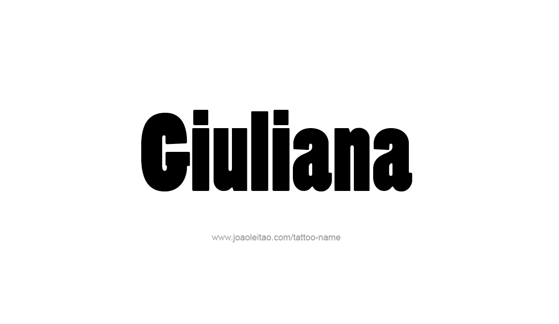 Tattoo Design Name Giuliana   