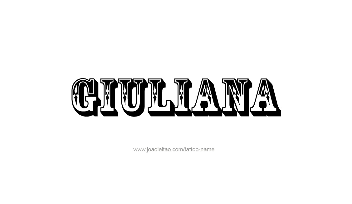 Tattoo Design Name Giuliana   