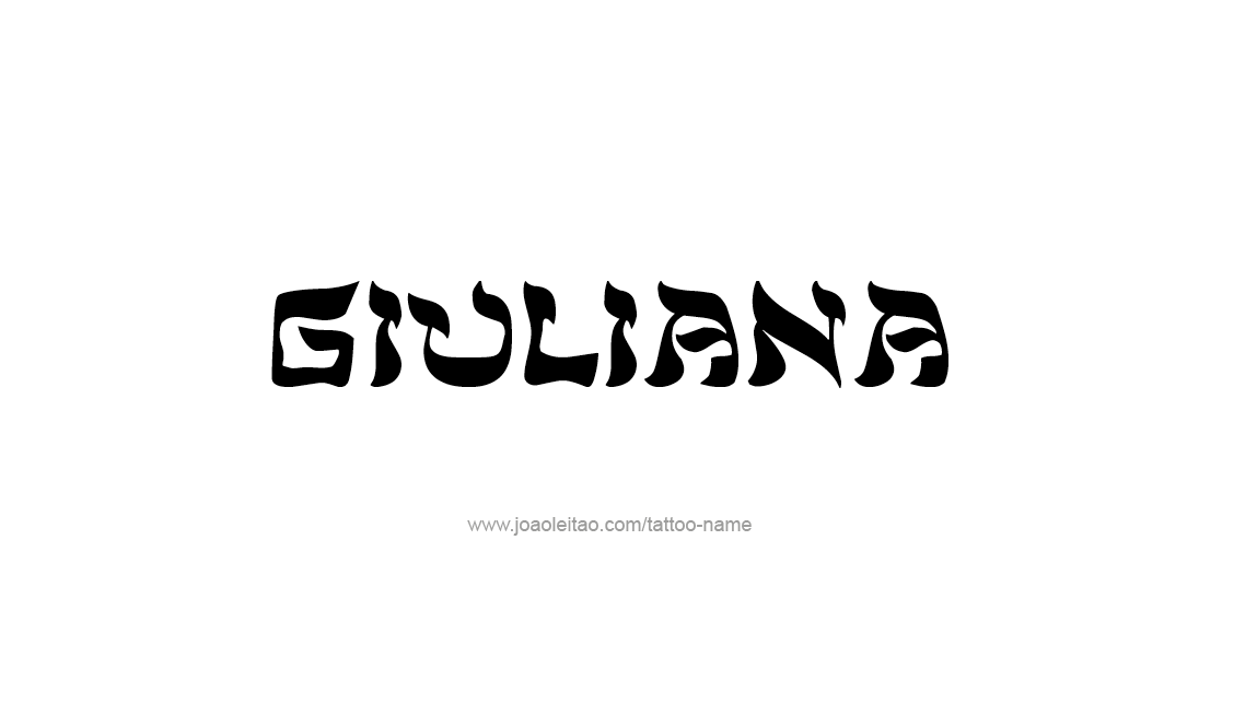 Tattoo Design Name Giuliana   