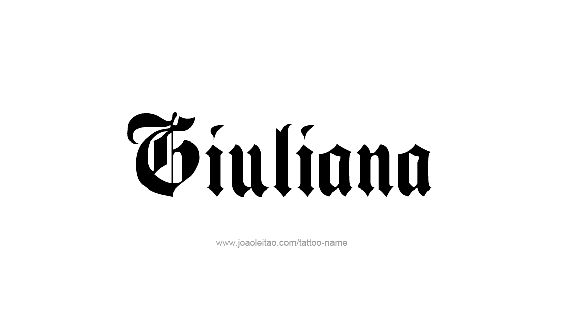 Tattoo Design Name Giuliana   