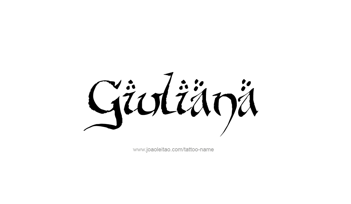 Tattoo Design Name Giuliana   