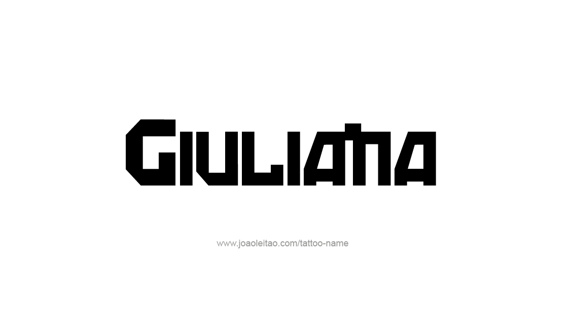 Tattoo Design Name Giuliana   