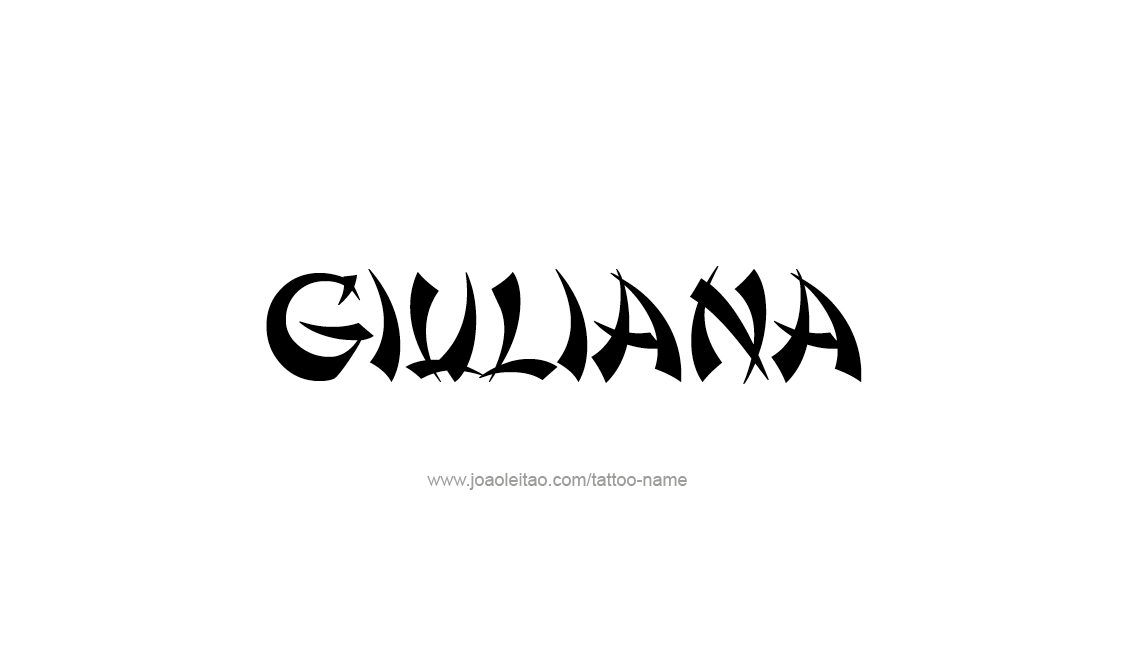 Tattoo Design Name Giuliana   