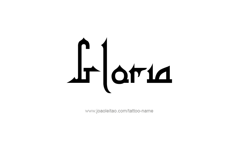 Tattoo Design Name Gloria   