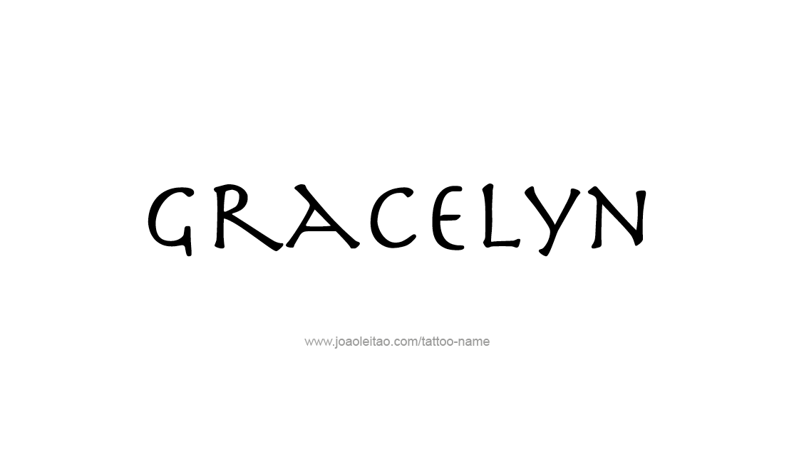 Tattoo Design Name Gracelyn   