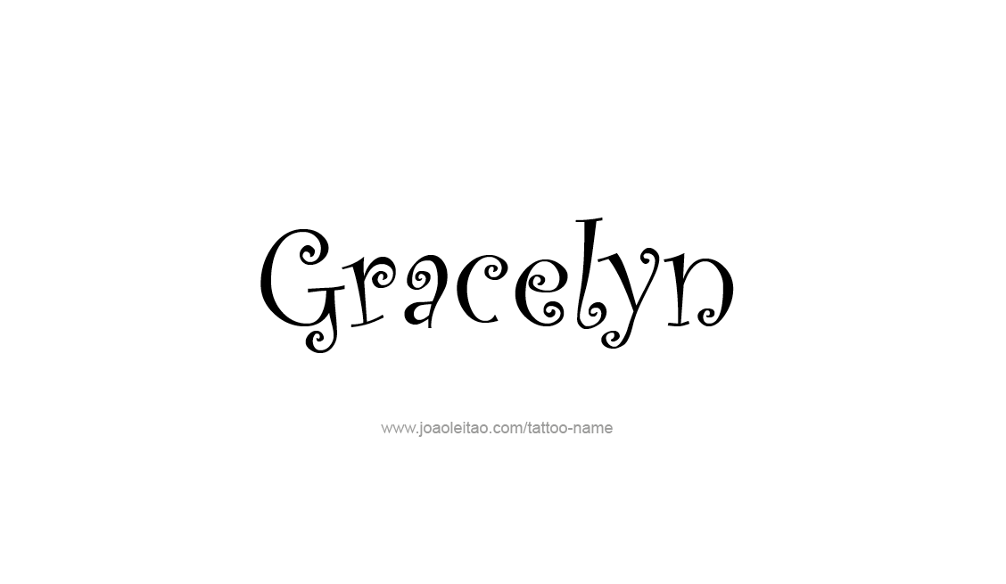 Tattoo Design Name Gracelyn   