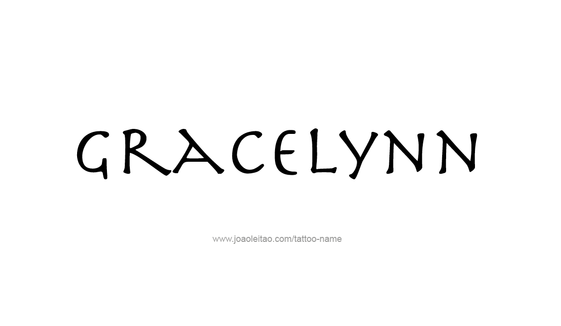 Tattoo Design Name Gracelynn   