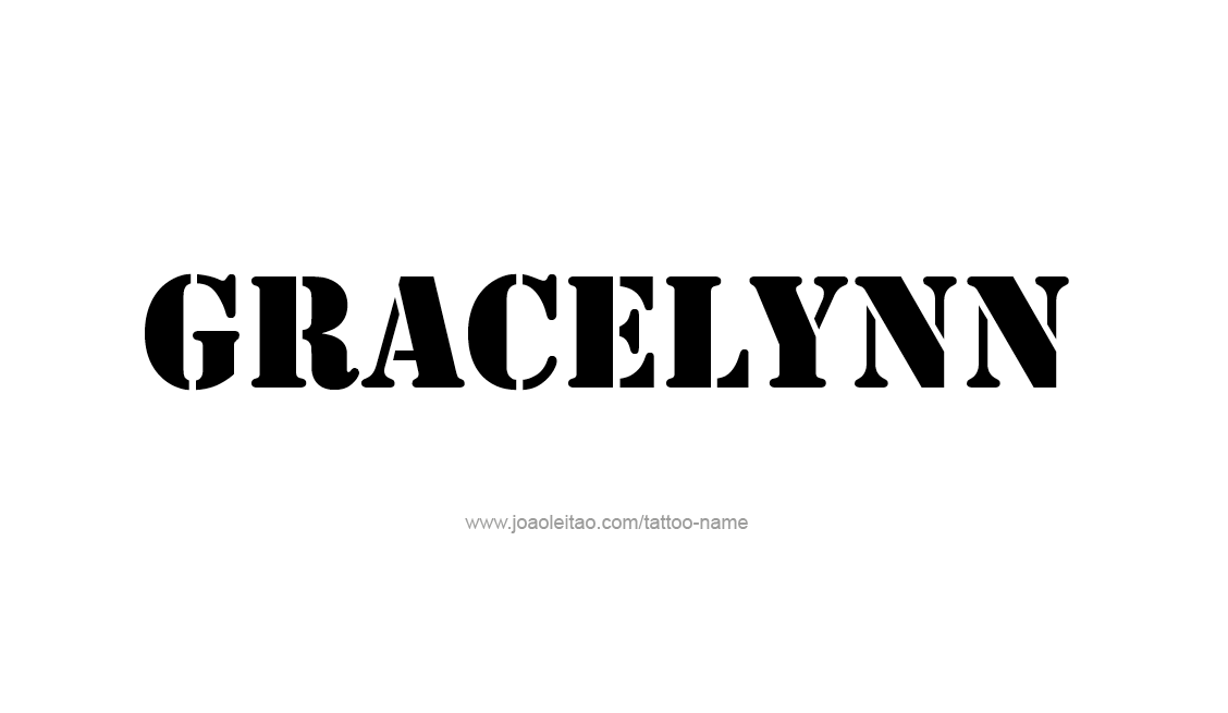 Tattoo Design Name Gracelynn   