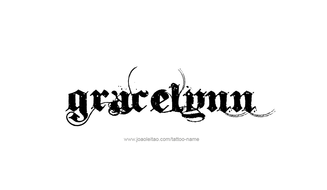 Tattoo Design Name Gracelynn   