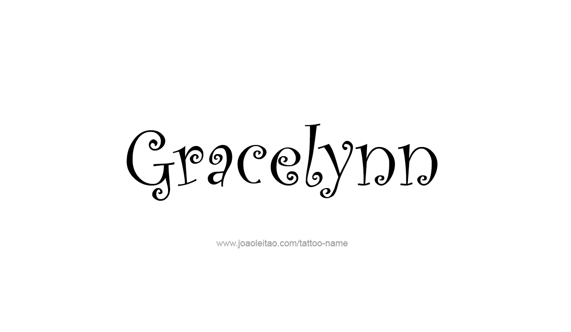 Tattoo Design Name Gracelynn   