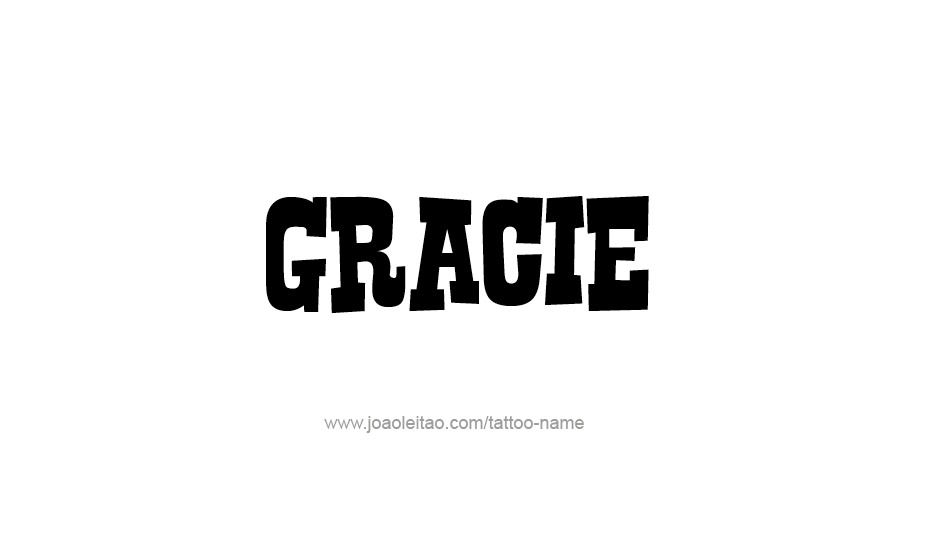 Tattoo Design Name Gracie   