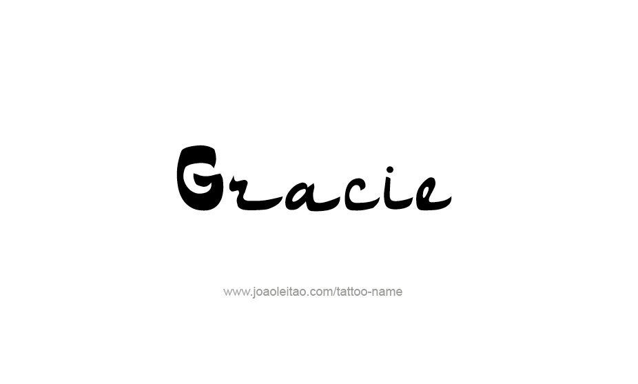 Tattoo Design Name Gracie   