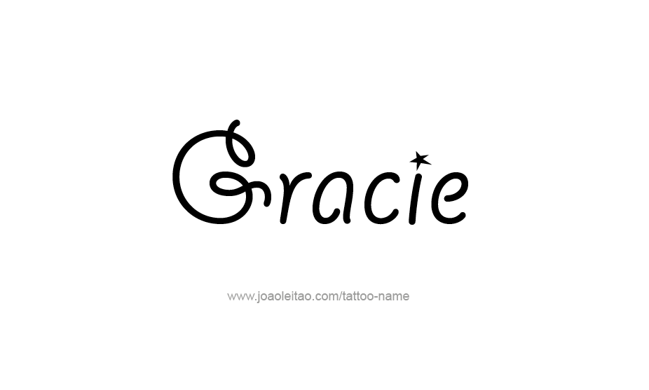 Tattoo Design Name Gracie   