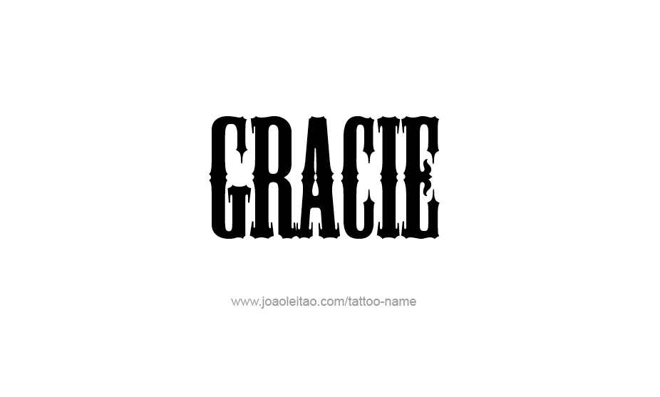 Tattoo Design Name Gracie   