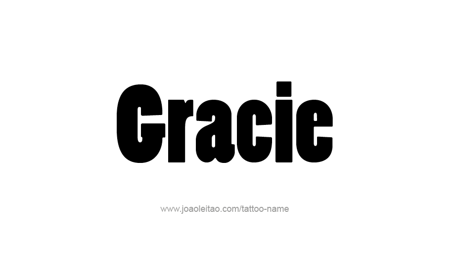 Tattoo Design Name Gracie   