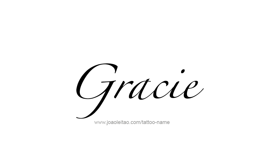 Tattoo Design Name Gracie   