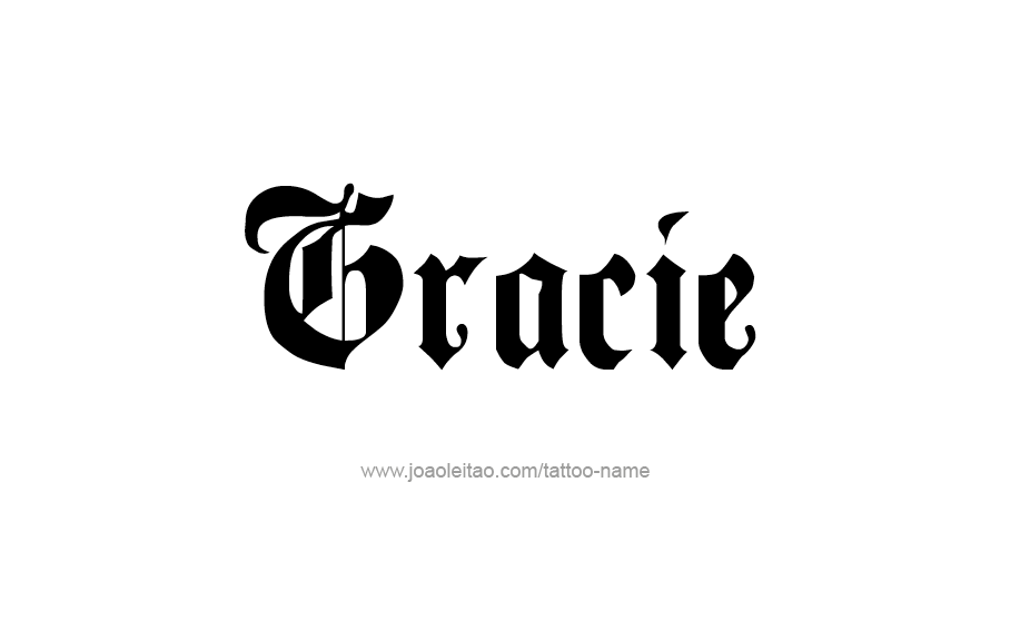 Tattoo Design Name Gracie   