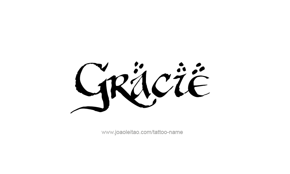 Tattoo Design Name Gracie   