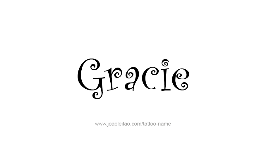 Tattoo Design Name Gracie   