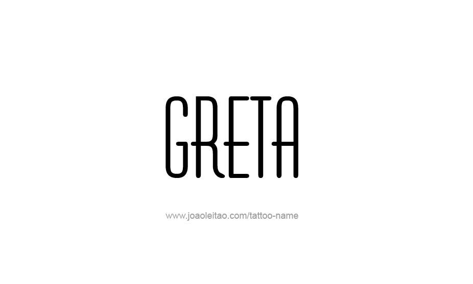 Tattoo Design Name Greta   