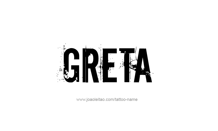 Tattoo Design Name Greta   