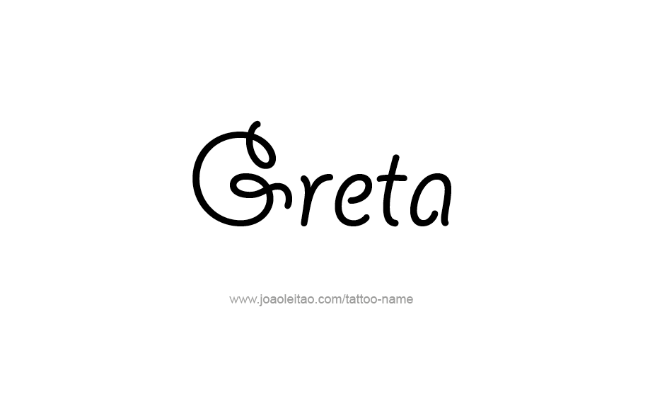 Tattoo Design Name Greta   