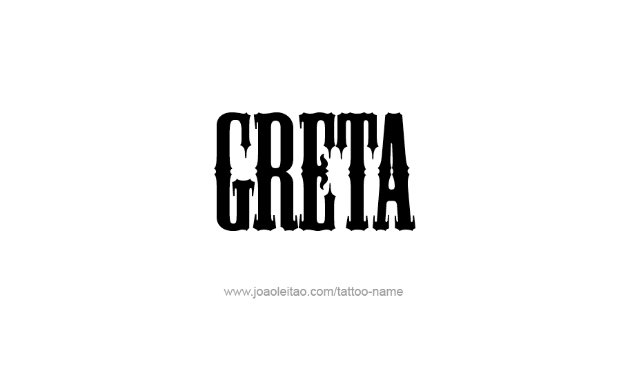 Tattoo Design Name Greta   