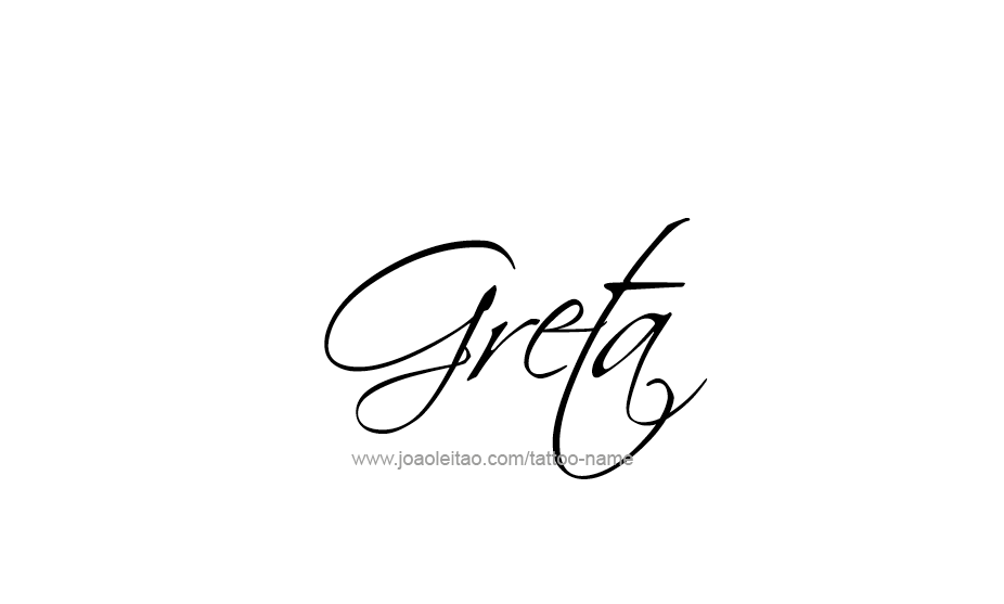 Tattoo Design Name Greta   