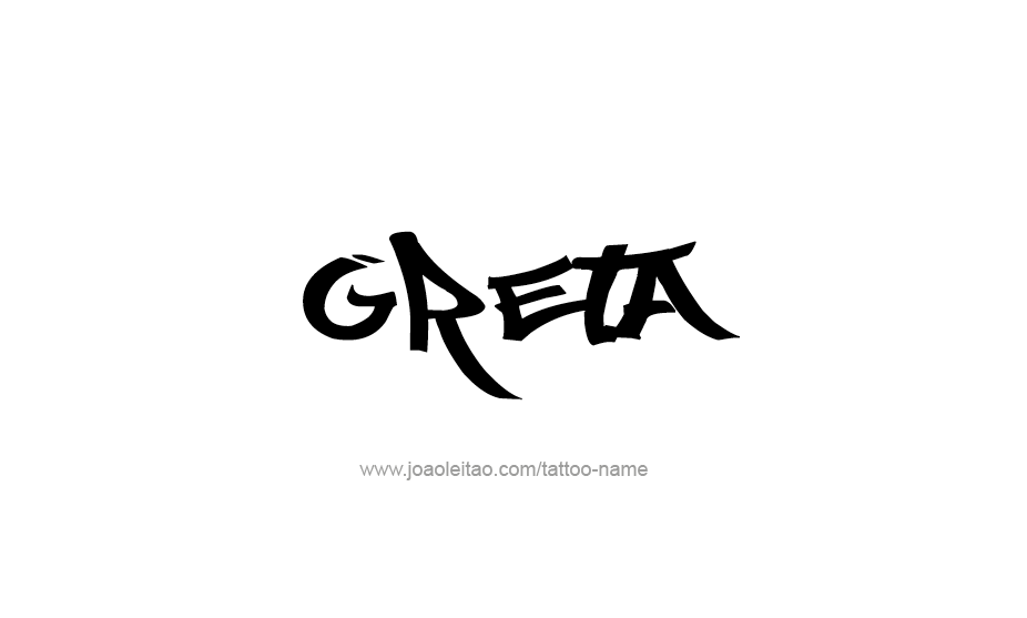 Tattoo Design Name Greta   