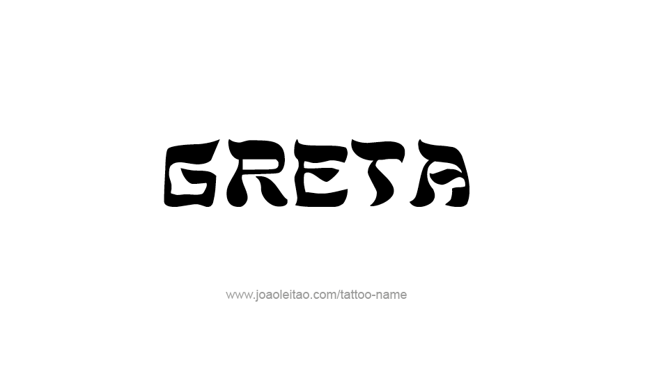 Tattoo Design Name Greta   