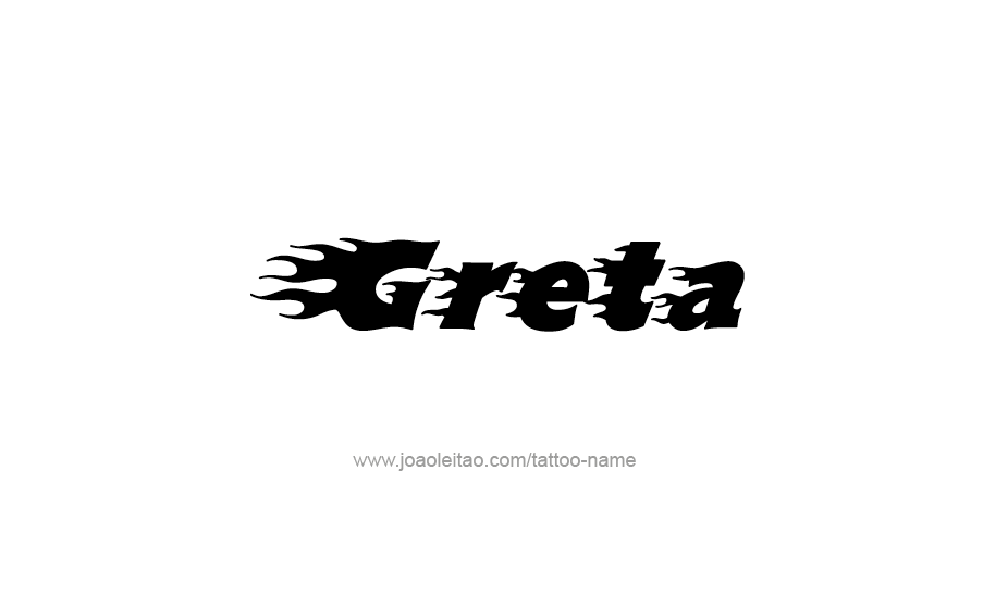 Tattoo Design Name Greta   