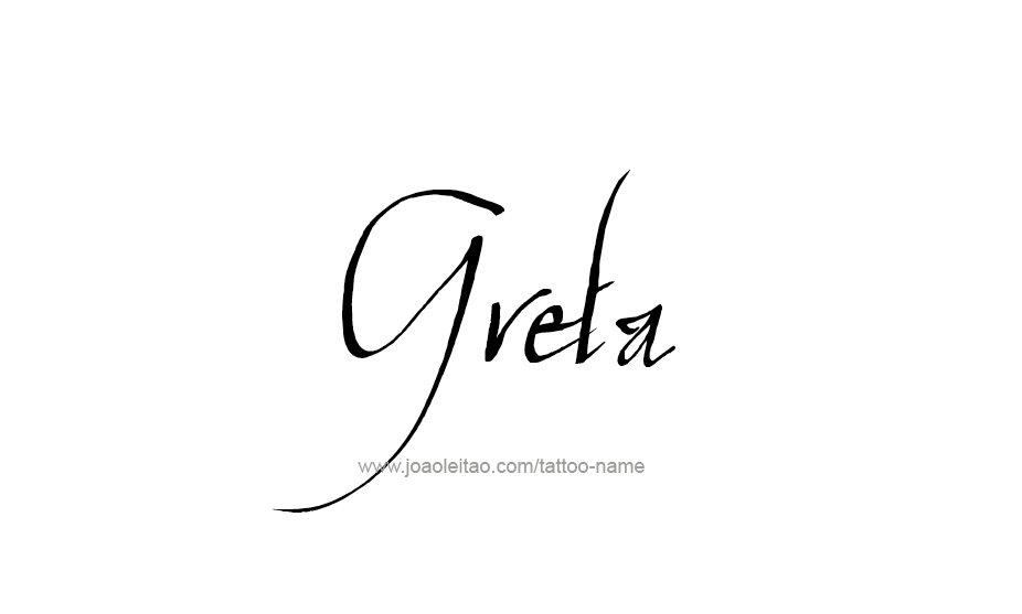 Tattoo Design Name Greta   