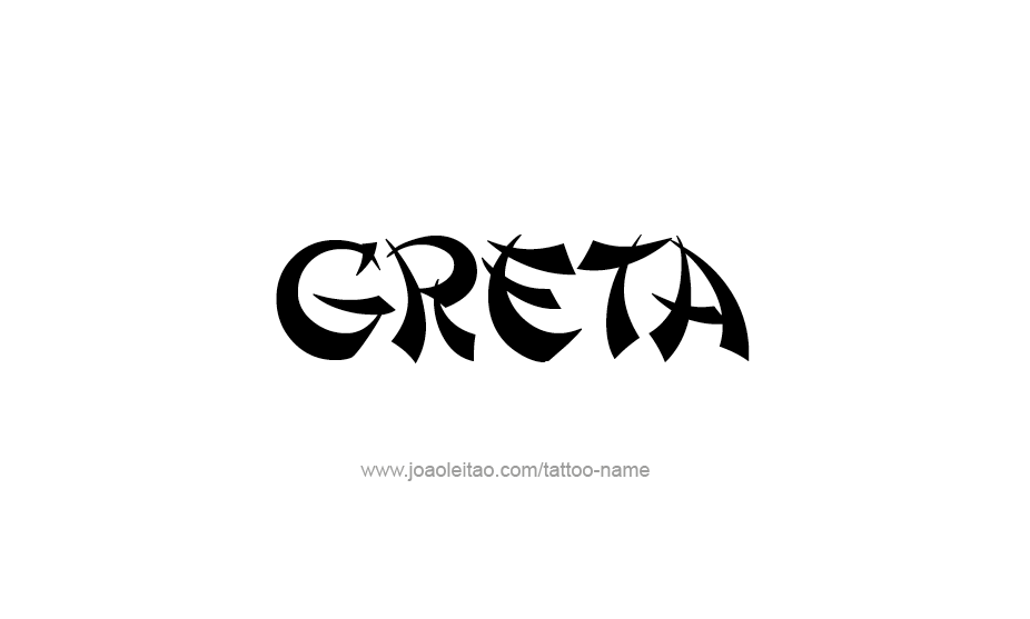 Tattoo Design Name Greta   