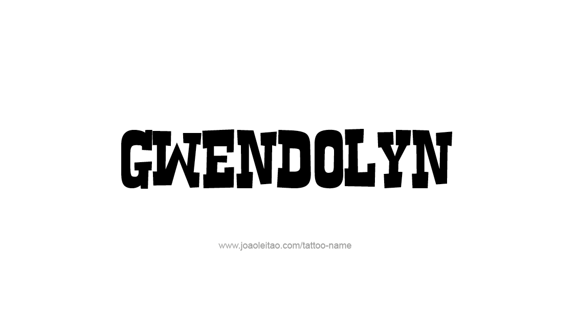 Tattoo Design Name Gwendolyn   