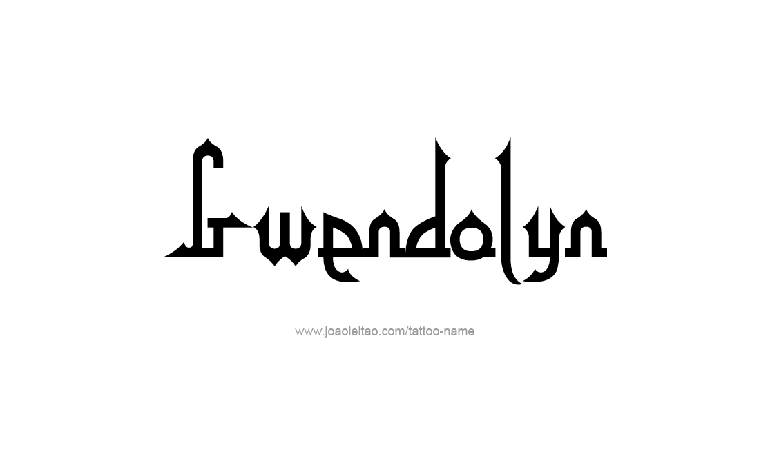 Tattoo Design Name Gwendolyn   