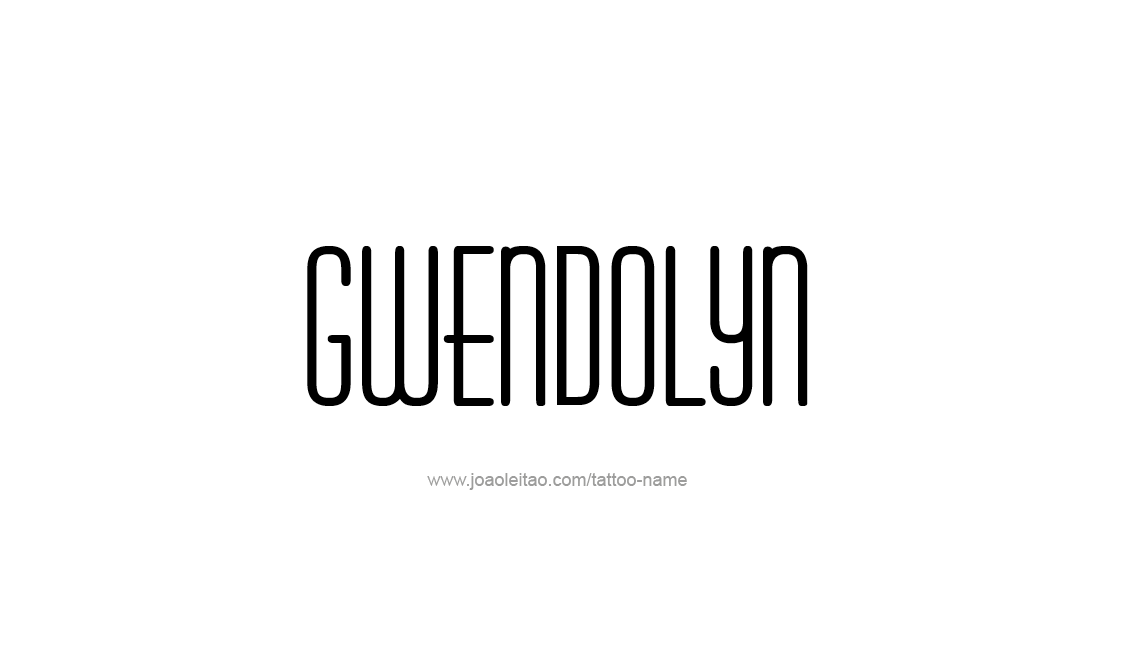 Tattoo Design Name Gwendolyn   