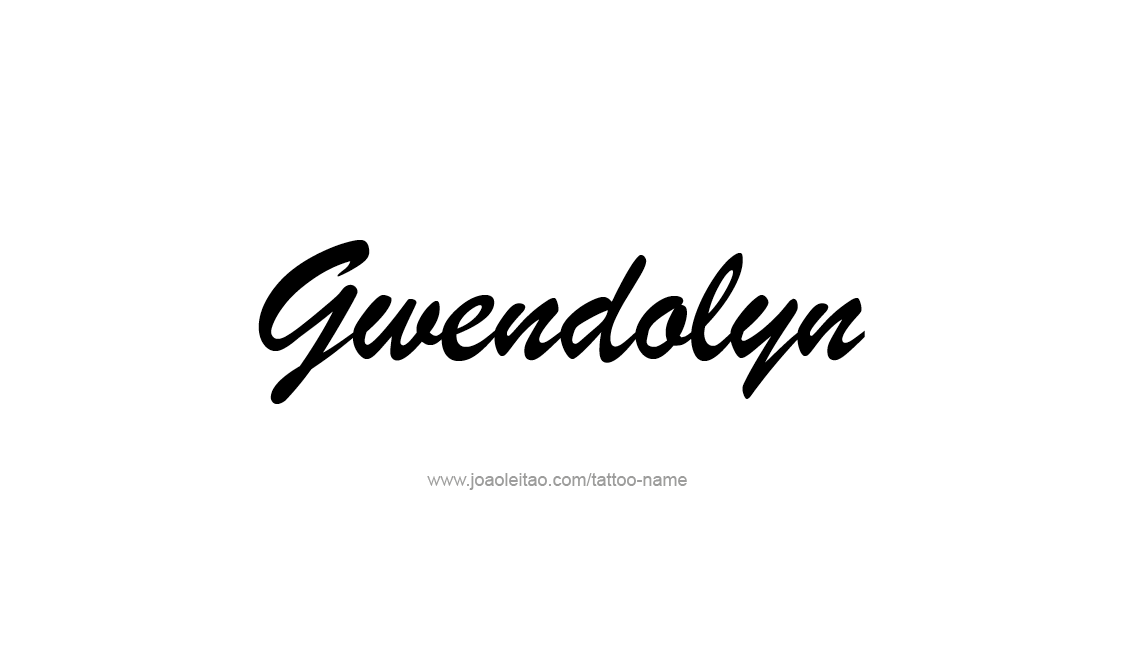 Tattoo Design Name Gwendolyn   